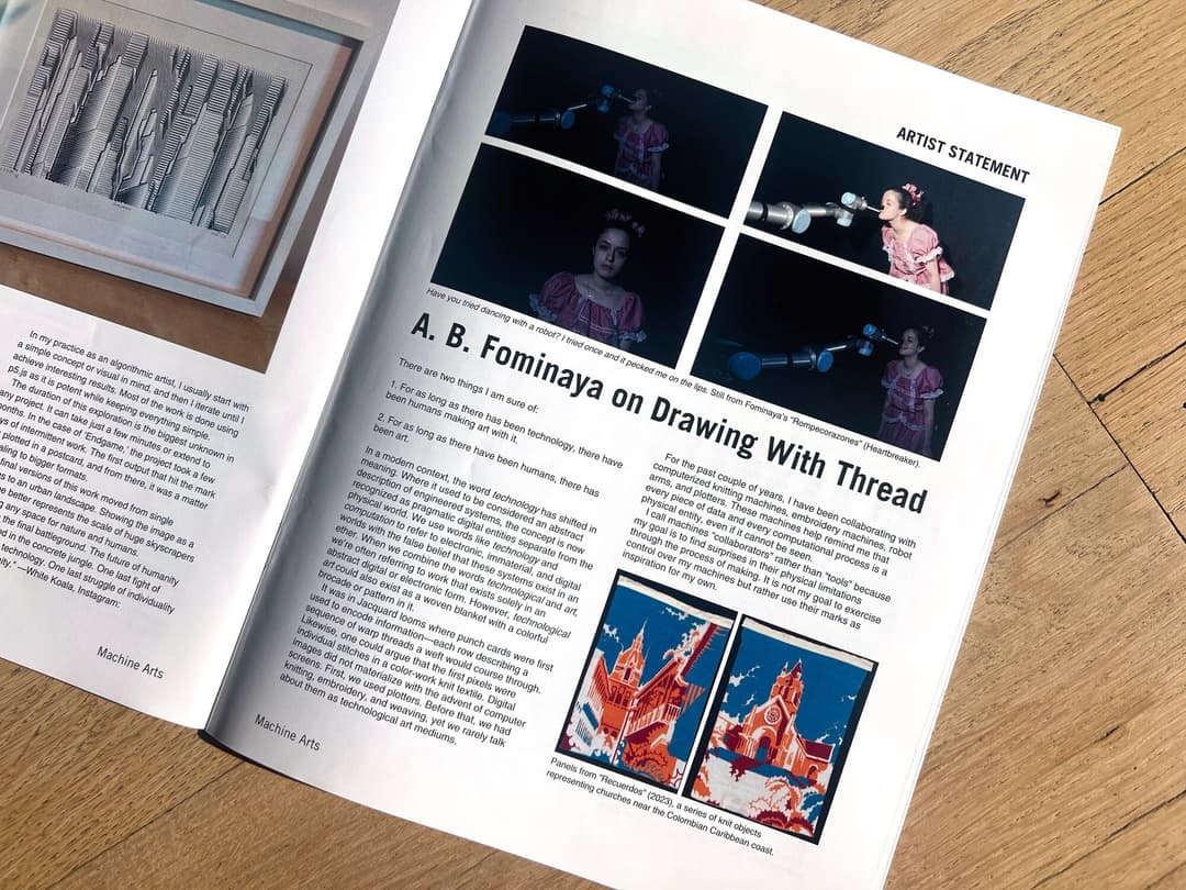 A. B. Fominaya on drawing with thread